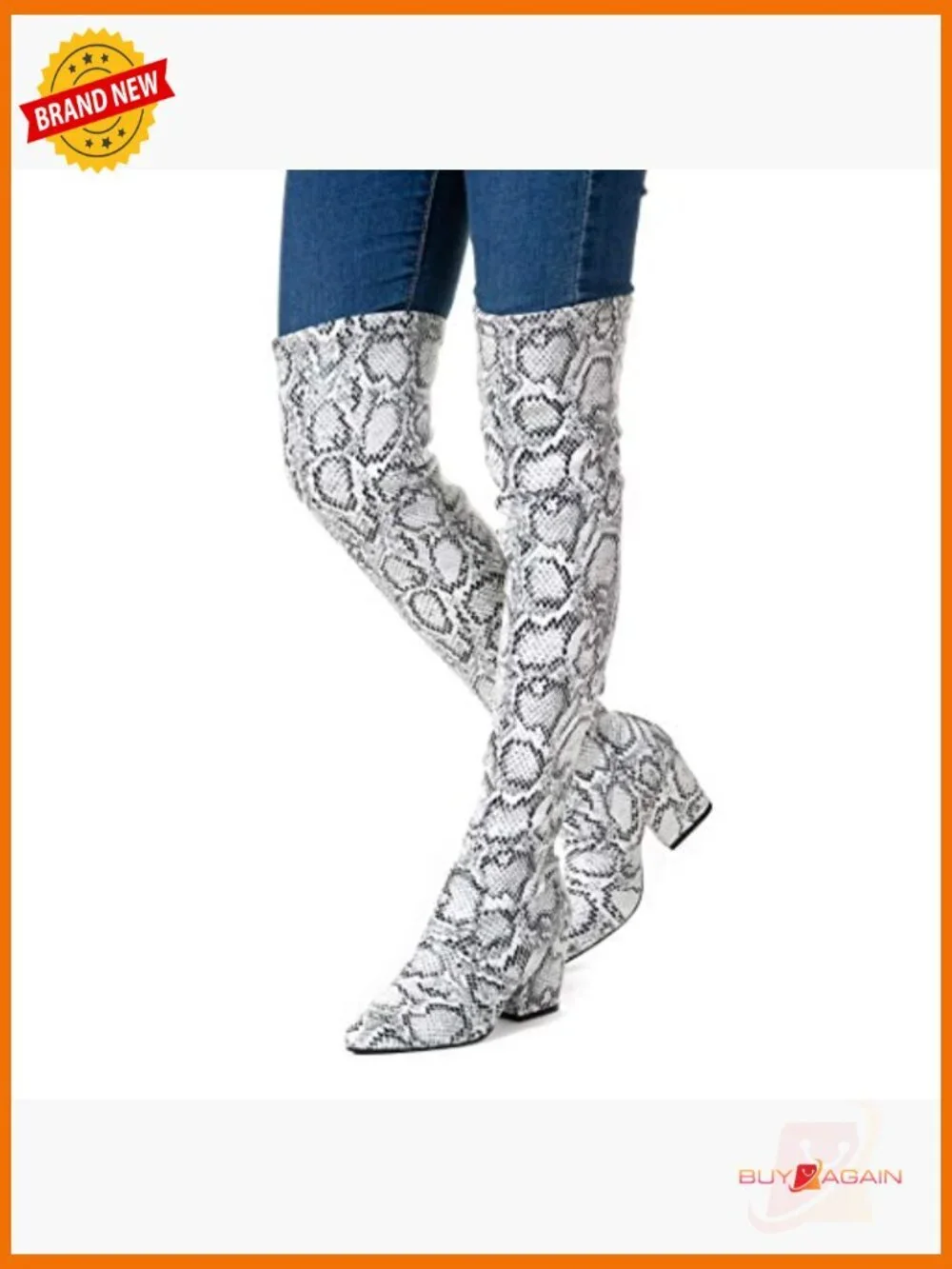 Thigh High Suede Block Heel Over the Knee Boots Winter Pointed Toe OTK